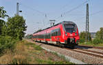 442 810 (Bombardier Talent 2) unterwegs in Leißling.

🧰 Franken-Thüringen-Express (FTX | DB Regio Bayern)
🚝 RE 4984 (RE42) Nürnberg Hbf–Leipzig Hbf
🕓 13.8.2022 | 11:16 Uhr