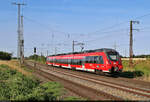 Nachschuss auf 442 777 (Bombardier Talent 2) in Großkorbetha.