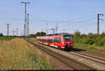 442 769  Ludwigsstadt  (Bombardier Talent 2) unterwegs in Großkorbetha.

🧰 Franken-Thüringen-Express (FTX | DB Regio Bayern)
🚝 RE 4982 (RE42) Nürnberg Hbf–Leipzig Hbf
🕓 14.7.2023 | 9:30 Uhr
