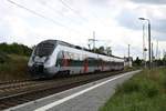 9442 610 (Bombardier Talent 2) von Abellio Rail Mitteldeutschland als RE 74706 (RE9) von Bitterfeld nach Eichenberg in Zscherben auf der Bahnstrecke Halle–Hann. Münden (KBS 590). [4.7.2017 - 11:25 Uhr]