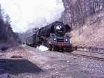 Nur noch 100 Meter dann verschwindet der Interzonenzug 199 im Tunnel Strecke Bebra - Erfurt -Leipzig Sommmer 1971