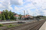 Die Fuldatalbahn am 26.05.204 in Hnfeld, mit Blick Richtung Fulda.