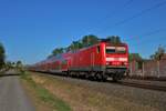 DB Regio 114 018-5 am 20.04.20 mit dem RE50 aus Fulda in Rodenbach 