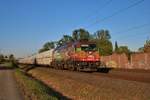 HSL 185 602-0 mit GATX Schüttgutwagen in Rodenbach am 21.04.20 