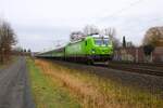 Flixtrain/ELL Siemens Vectron 193 435-5 mit dem FLX10 in Rodenbach (Main Kinzig Kreis) am 04.01.25