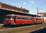 798 655 und 998 859 warten in Wabern am 01.08.1988 auf Abfahrt.