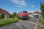 Anlsslich des Hessentags 2024 in Fritzlar wurden zwischen Kassel und Fritzlar Doppelstockzge eingesetzt. Am 25.05.2024 zog 218 419 ihre RB39 durch Wabern in Richtung Kassel.