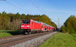 146 261 mit dem RE 15373 (Marburg(Lahn) – Frankfurt(Main)Hbf) bei Pohl Göns 3.5.23  