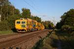 Spitzke Plasser&Theurer UNIMAT 09/4x4/4S Stopfexpress und Schotterplaniermaschine in Hanau West am 12.05.19