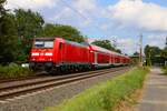 DB Regio Bayern Bombardier Traxx 146 255 am 02.08.24 in Maintal Ost