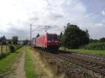 185 072-6 mit KLV am 05.07.13 bei Hanau West 