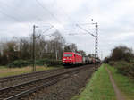 DB Cargo 185 353-0 mit gemischten Güterzug in Hanau West am 28.12.16 auf der KBS640