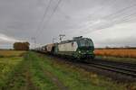 ELL/Ecco Rail Siemens Vectron 193 244-1 mit Getreidewagen in Klein Gerau am 29.10.20