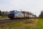 SBB Cargo International Siemens Vectron 193 522-0 mit KLV Zug in Mainz Bischofsheim am 17.03.24