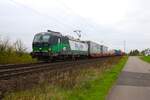 ELL/Rurtalbahn Siemens Vectron 193 229-2 mit KLV/Containerzug in Babenhausen (Hessen) am 02.11.24 