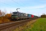 ECCO Rail Siemens Vectron 193 202-9 mit KLV bei Altheim (Hessen) am 23.11.24 