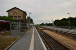 Bf Lorsch mit neuen Bahnsteigen.