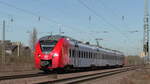 DB 1440 010 fährt am 29.03.2021 als RB71 nach Homburg(Saar) in Bous(Saar) ein.