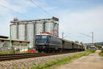 E41 001 und E40 128 (kalt am Zugschluss) fahren als Lr 5605 nach Seebrugg.