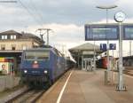 120 151-6  ZDF Express  mit dem ICE Ersatzzug IC 2801 fr den ICE875 bei der Einfahrt Offenburg 26.09.08 (kein DSLR Bild)