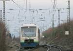 VT 015 und VT 018 der BSB als RB 31163 nach Staufen  am Abzweig Leutersberg 22.12.08