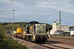 RPRS 291 034-7  Amazing Amelie  am Mittag des 07.10.2017 im Bahnhof von Efringen Kirchen, als sie dort mit einem kurzen Bauzug abgestellt stand und auf den nächsten Einsatz wartete.