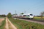 Nachschuss auf 406 583-5 (4683)  Limburg an der Lahn , als dieser am Nachmittag des 23.04.2020 südlich von Buggingen über die Rheintalbahn durchs Markgräflerland in Richtung Norden