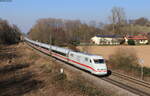 401 061-7  Bebra  als ICE 2901 (Berlin Ostbahnhof – Basel SBB) bei Riegel 4.3.22