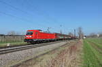 Denzlingen - 8 März 2024 : 187 206 mit einem Gemichten nach Basel unterwegs..