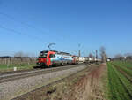 Denzlingen - 8 März 2024 : SBB 193 466  Bellinzona  mit einem KLV nach Basel unterwegs.