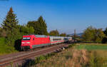 101 079 mit dem NJ 471 / IC 60471 (Hamburg Altona - Zürich HB) bei Kollmarsreute 20.9.24