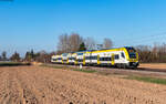 1462 001 als RE 17019 (Karlsruhe Hbf - Basel Bad Bf) bei Riegel 5.3.25