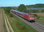 111 064 mit einer RB nach Neuenburg (Baden) am 10.09.12 bei Hgelheim.