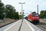 185 101-3 mit einem gemischten Güterzug auf dem Weg nach Weil am Rhein/Basel Bad. Rbf am Nachmittag des 07.06.14 in Emmendingen.