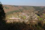 Blick auf meinen Heimatort Zwingenberg.