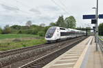 TG V Duplex 4702 auf dem Weg nach Frankfurt Hbf bei der Durchfahrt in Groß Gerau Dornheim am Freitag den 26.4.2019