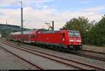 Mit Fotowolken durchfährt 146 205 von DB Regio Baden-Württemberg als RE 4729 von Karlsruhe Hbf nach Konstanz den Bahnhof Welschingen-Neuhausen auf der Bahnstrecke Offenburg–Singen