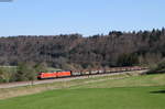 185 136-9 und 185 123-7 mit dem GK 44086 (Buchs-Offenburg Gbf) bei Immendingen 20.4.19