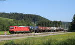 185 352-2 mit dem GC 60244 (Hausach-Rammelswiesen) im Groppertal 7.6.19