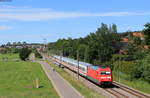 101 069-3 mit dem IC 2005  Schwarzwald  (Emden Hbf-Konstanz) bei Kirchdorf 12.6.20