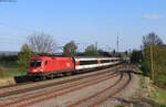 1016 001 mit dem IC 184/RE 50184 (Zürich HB/Singen(Htw)-Stuttgart Hbf) in Welschingen 3.5.21