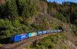 186 268 und 186 230 mit dem DGS 48505 (Unkel - Schaffhausen GB) bei Triberg 11.8.23