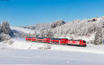 146 234  SWR3  mit dem RE 4719 (Karlsruhe Hbf - Donaueschingen) bei St.Georgen 3.12.23