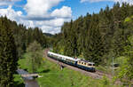 Re 421 387 mit dem DPE 26776 (Basel Bad Bf - Konstanz) im Groppertal 19.5.24