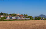 4010 107 als IC 181 / RE 50181 (Stuttgart Hbf - Zürich HB/Singen) bei Mühlhausen 29.8.24