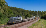 4185 011 mit 555006 + 555007 (für Metro Newcastle) im Schlepp als DbZ 52296 (Konstanz - Sulzbach (Saar)) 7.9.24
