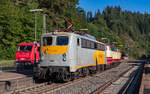 140 797; 218 105 und 185 632 bei den Triberger Bahntagen 21.9.24
