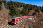 RE 4722 (Konstanz - Karlsruhe Hbf) geschoben von 146 231  Heimattage Radolfzell  am ehemaligen Bahnhof Nußbach 5.3.25
