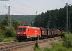 185 297-9 mit dem FZT 55834 (Villingen.Offenburg Gbf) am km 69,0 25.6.08