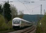 IC 2005  Bodensee  (Emden Hbf-Konstanz) mit Schublok 101 105-5 am B 34 14.5.10